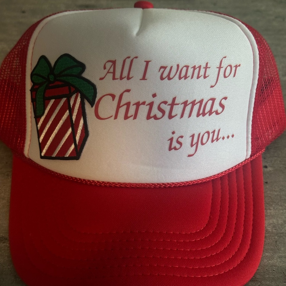 Red Christmas Trucker Hat